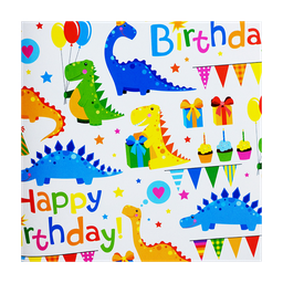 [NH09PEA100DINOHB] Papel de regalo para cumpleaños (Dinosaurios Happy Birthday )(PZ003)