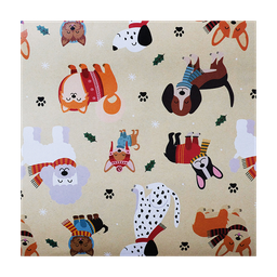 [NH09PEG800PERROS] Papel de regalo celebraciones familiares (perros)(PZ043)